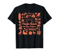 Pacific Beach California Beach Vacation Coastal Life T-Shirt