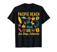Pacific Beach California Beach Vacation Coastal Life T-Shirt