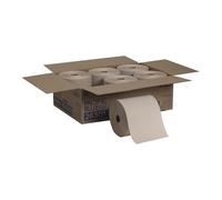 Pacific Blue Basic Recycled Hardwound Paper Towel Rolls by GP PRO (Georgia-Pacific), Brown, 26301, 800 Feet Per Roll, 6 Rolls Per Case