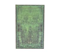 Pacific Blue Bold (Old Leather Collection) Maxi 12-Month Horizontal Hardback Dayplanner 2025 (Elastic Band Closure)