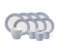Pacific Blue Dots 16 Piece Dinner Set
