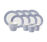 Pacific Blue Dots Dinner Set, 16 piece