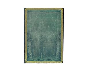 Pacific Blue (Old Leather Collection) Midi Lined Softcover Flexi Journal (Elastic Band Closure)