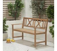 Pacific Cambridge 3 Seater Wooden Garden Bench - Natural