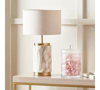 Carrera Stone Effect Ceramic Table Lamp Natural