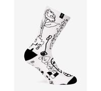 Pacific & Co Vogel Socks White Black - 37-41