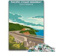 Pacific Coast Highway Art 1000 Piece Jigsaw Puzzles for Teenagers Gifts, Educational Stress Relief Toy for Is Ideal As A Gift for The Whole Family 1000pcs(50x75cm)