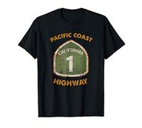 Pacific Coast Highway Route 1 Cali Gift California Souvenir T-Shirt
