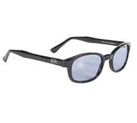 Pacific Coast Original KD's Biker Sunglasses (Black Frame/Blue Lens)