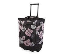 Pacific Coast Signature Large Rolling Shopper Tote Bag, Pink Hibiscus, L, Large Rolling Shopper Tote