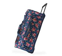 Pacific Coast Signature Women's 32" Large Rolling Duffel Bag, Rose Garden Navy One Size