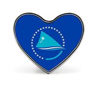 Pacific Community Flag Badge-Suitable for Students, Leaders, Teachers, Unit Commemorative Activities, Love Brooch Jewelry Decoration
