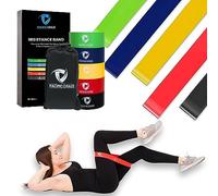 Pacific Craze Pro Resistance Bands for Working Out Women Workout Exercise Bands for Men Body Stretching Home Gym Training, Physical Therapy, Set of 5 Durable Strength Bands