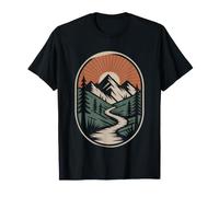 Pacific Crest Trail Hiker Navigating Old Compass Stars Pct T-Shirt