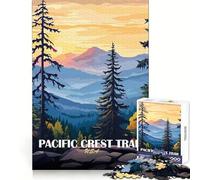 Pacific Crest Trail Landscape Art 1000-piece Puzzle for Adults Intellectual Fun Peaceful Recreation Fine Cut Creative Gift size 38x26cm