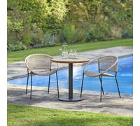 Pacific Dakota 2 Seater Rattan Effect Garden Bistro Set