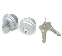 Pacific Doorware Storefront Door Mortise Lock Cylinder & Thumbturn, Adams Rite Cam, in Aluminum
