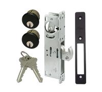Pacific Doorware Storefront Door Mortise Lock Hook Deadbolt & Double Keyed Cylinder Combo Adams Rite Cam in Duronotic (31/32 Backset)