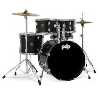Pacific Drums Center Stage 5-Piece Drum Kit, 20" Bass Drum, Iridescent Black Sparkle inc. hardware, Cymbals & Throne, Finish Ply