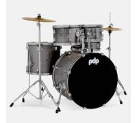 Pacific Drums Center Stage 5-Piece Drum Kit, 22" x 15" Bass Drum, Silver Sparkle