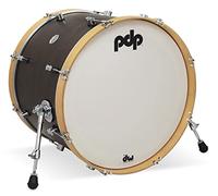 Pacific Drums Concept Classic Bass Drum, 22" x 16", Walnut Stain, Natural Stain Hoops