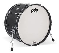 Pacific Drums Concept Classic Bass Drum, 24" x 14", Ebony Stain, Ebony Stain Hoops