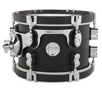 Pacific Drums Concept Classic Tom, 10" x 7", Ebony Stain, Ebony Stain Hoops | Features modern and classic looks with Maple shells and counter hoops