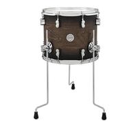 Pacific Drums Concept Maple Floor Tom, 14" x 12", Satin Charcoal Burst