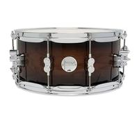 Pacific Drums Concept Maple Snare Drum, 14" x 6.5", Exotic Walnut to Charcoal | all-Maple shells with an exotic veneer, DW hardware, and more
