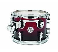 Pacific Drums Concept Maple Tom, 10" x 8", Red to Black Fade Lacquer | Features a European Maple shell, innovative DW drum hardware, and more