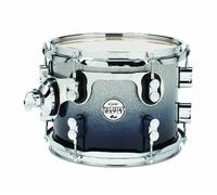 Pacific Drums Concept Maple Tom, 10" x 8", Silver to Black Fade Lacquer | Features a European Maple shell, innovative DW drum hardware, and more