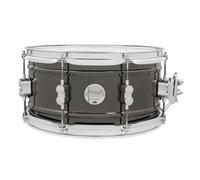 Pacific Drums Concept Series Metal Snare, 13" x 6.5" Black Nickel Over Steel | Features a 1mm-thick, dual-beaded, rolled-steel shell with black nickel finish