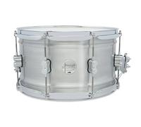 Pacific Drums Concept Series Metal Snare, 14" x 8", Brushed Aluminium, 1.2mm, Natural Satin | A rolled aluminum shell for round tone and dry resonance with a brushed exterior