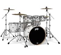 Pacific Drums PDCM2217PW 7-Piece Drumset with Chrome Hardware - Pearlescent White
