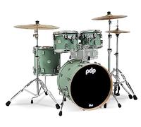 Pacific Drums & Percussion PDP Concept Maple 4-Piece Fusion, Satin Seafoam Drum Set Shell Pack (PDCM20FNSF), 8x10 &9x12 Tom,14x14 Floor Tom, 16x20 Kick Drum