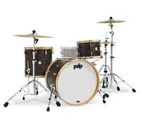 Pacific Drums & Percussion Set Concept Classic 3-Piece w/22 Kick, Walnut with Natural Hoops Drum Shell Packs (PDCC2213WN)