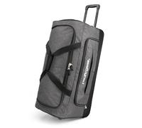 Pacific Gear Wheeled Rolling Duffel Bag, Durable Design, Telescoping Handle, Multiple Compartments, Tie-Down Capabilities, Grey, 76.20 cm, Drop Bottom Rolling Duffel Bag