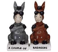 Pacific Giftware A Couple of Baddasses Ceramic Salt and Pepper Shakers Set