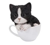 Pacific Giftware Adorable Teacup Pet Pals Cat Kittens Collectible Figurine 5.75 Inches