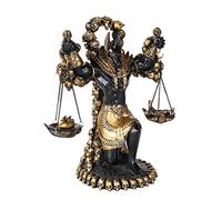 Pacific Giftware Ancient Egyptian God Anubis of Underworld by Ankh Altar Guardian of Scales The Heart Against Ostrich Feather Figurine Statue
