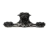 Pacific Giftware Black Rose Triple Votive Holder, Resin, 4.33-inch Height, Pack of 12