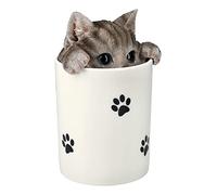 Pacific Giftware Cat figure as a treat box, storage for snacks and rewards, figure decoration