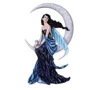 Pacific Giftware Celestial Precious Stone Indigo Moon Fairy Collectible Figurine Nene Thomas Art Inspiration Official Licensed Collectible 12 Inch Tall