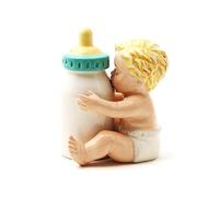 Pacific Giftware Ceramic Shakers Set - Baby Bottle, 2 Pieces, White