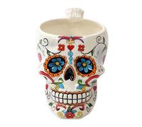 Pacific Giftware Colorful Day of The Dead Skull Head Ceramic Drinking Mug