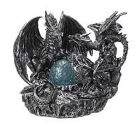 Pacific Giftware Dragon Guarding The Nest with LED Egg Figurine, 7.08-Inch Length