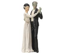 Pacific Giftware Frank and Bride Dancing Figurine, Gothic Collectible Frankenstein Statue, 5.25 Inches x 5 Inches x 12 Inches