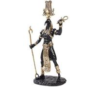 Pacific Giftware Ibis Head Thôt Egyptian Ankh Holding Statue Technology Magic Bronze 12" Figure