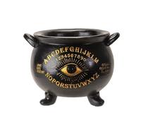 Pacific Giftware Large Cauldron Pot- Cast Resin Large Cauldron Pot, 3rd Eye Decorative Cauldron Pot, Wicca Pot