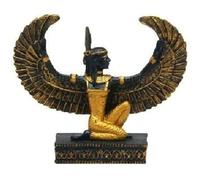 Pacific Giftware Maat Egyptian Collectible Figurine 2.5"H Black and Gold